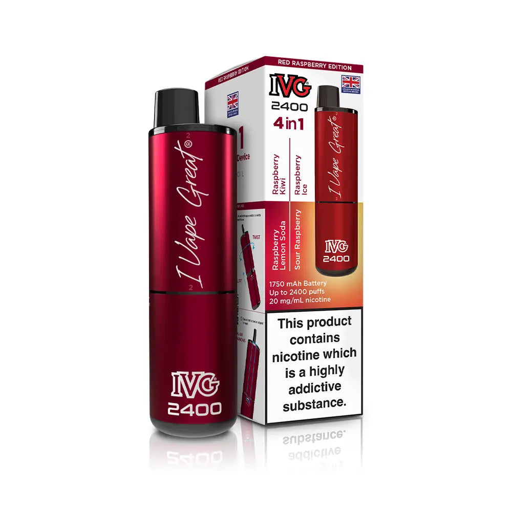 IVG 2400 Rechargeable 4 in 1 Prefilled & Reusable Pod Kit