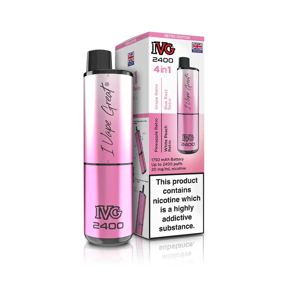 IVG 2400 Rechargeable 4 in 1 Prefilled & Reusable Pod Kit