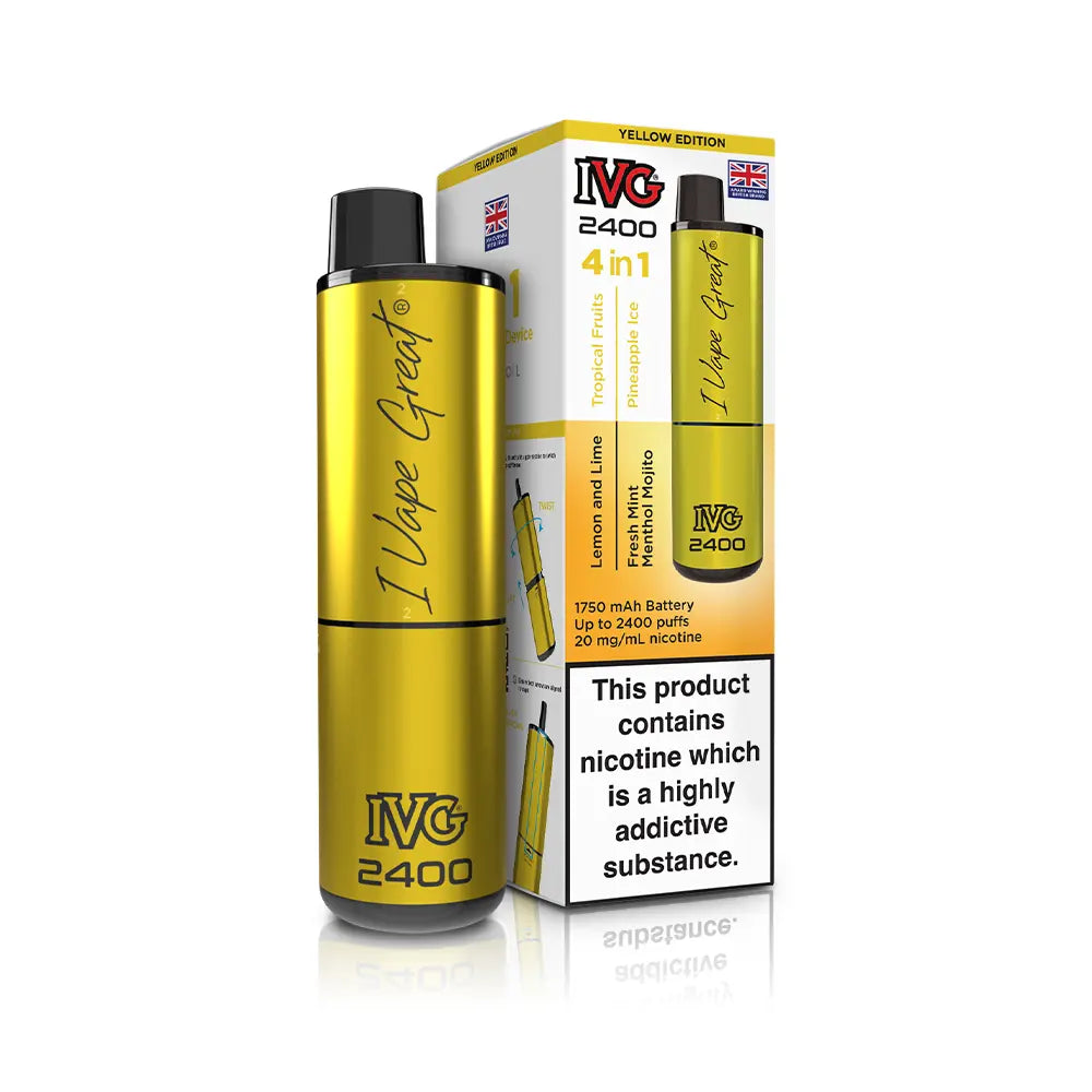 IVG 2400 Rechargeable 4 in 1 Prefilled & Reusable Pod Kit