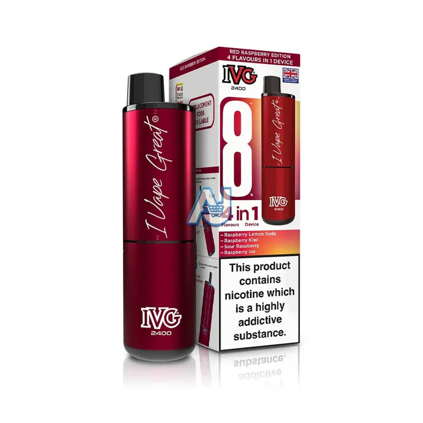 IVG 2400 Puffs Prefilled Pod Vape Kit