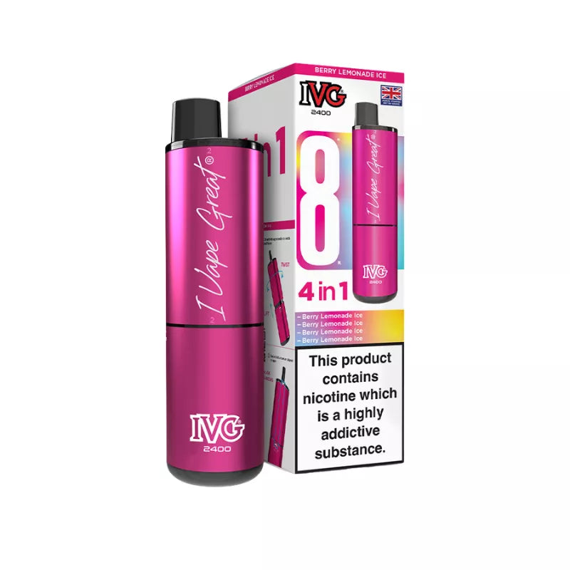 IVG 2400 Rechargeable 4 in 1 Prefilled & Reusable Pod Kit