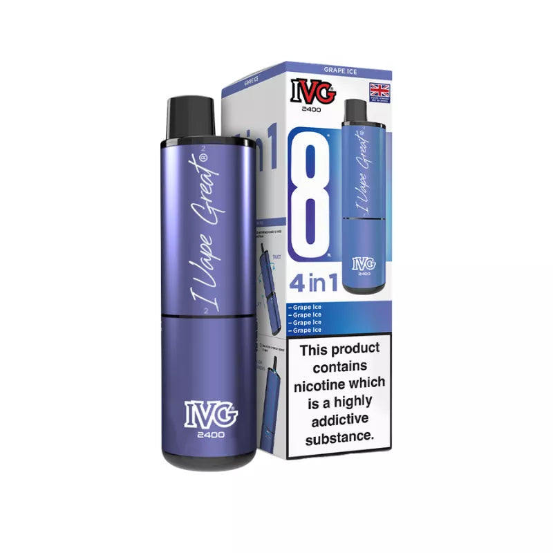IVG 2400 Rechargeable 4 in 1 Prefilled & Reusable Pod Kit