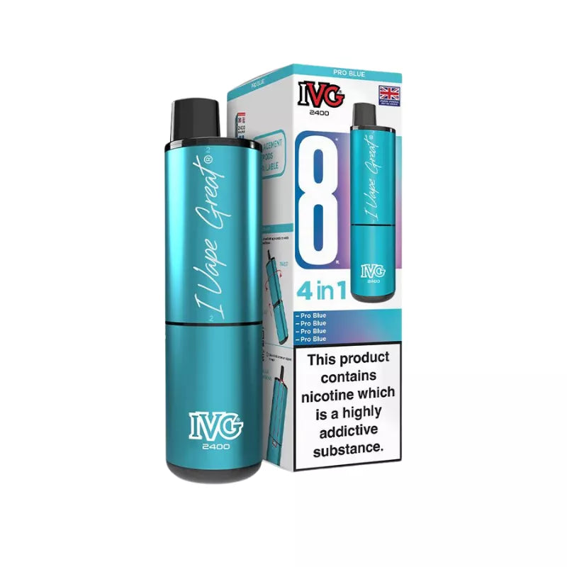 IVG 2400 Rechargeable 4 in 1 Prefilled & Reusable Pod Kit
