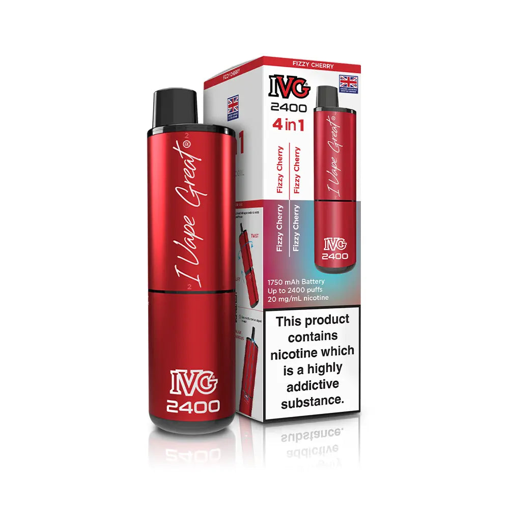 IVG 2400 Rechargeable 4 in 1 Prefilled & Reusable Pod Kit