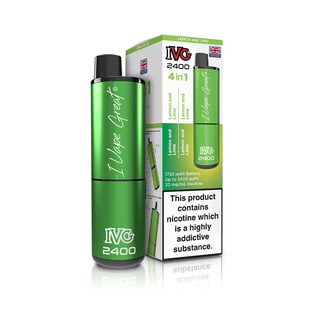 IVG 2400 Rechargeable 4 in 1 Prefilled & Reusable Pod Kit