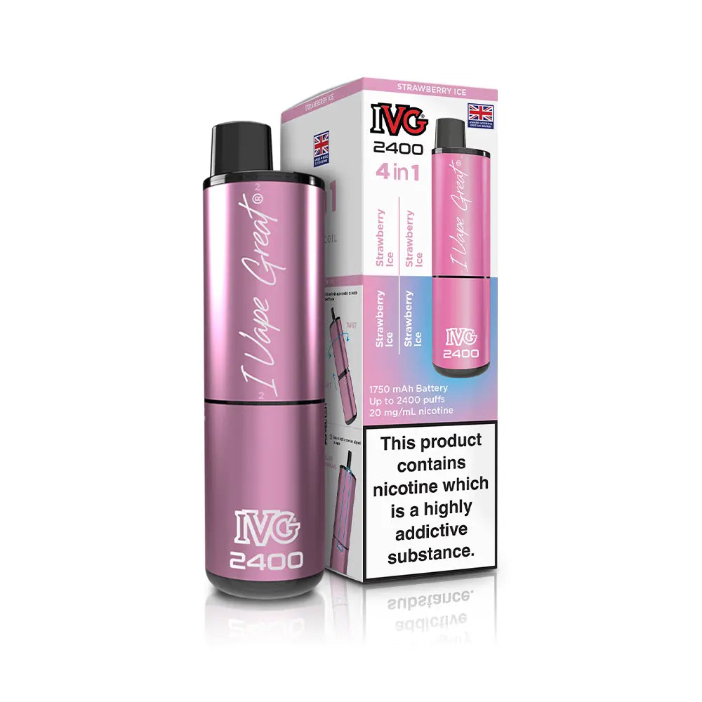 IVG 2400 Rechargeable 4 in 1 Prefilled & Reusable Pod Kit