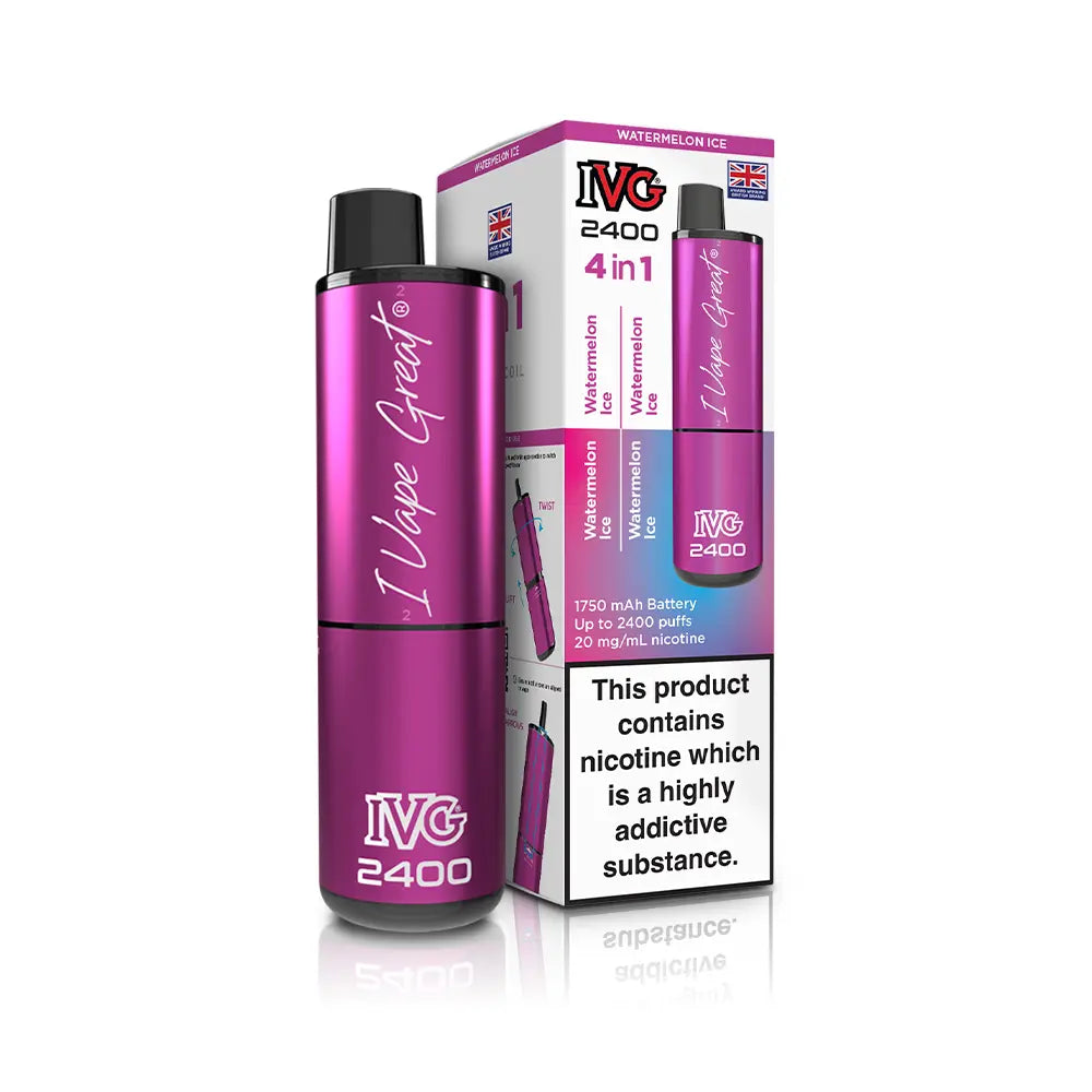 IVG 2400 Rechargeable 4 in 1 Prefilled & Reusable Pod Kit