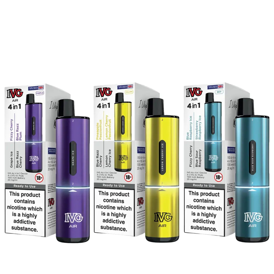 IVG AIR 4-in-1 Puff Prefilled & Reusable Pod Kit