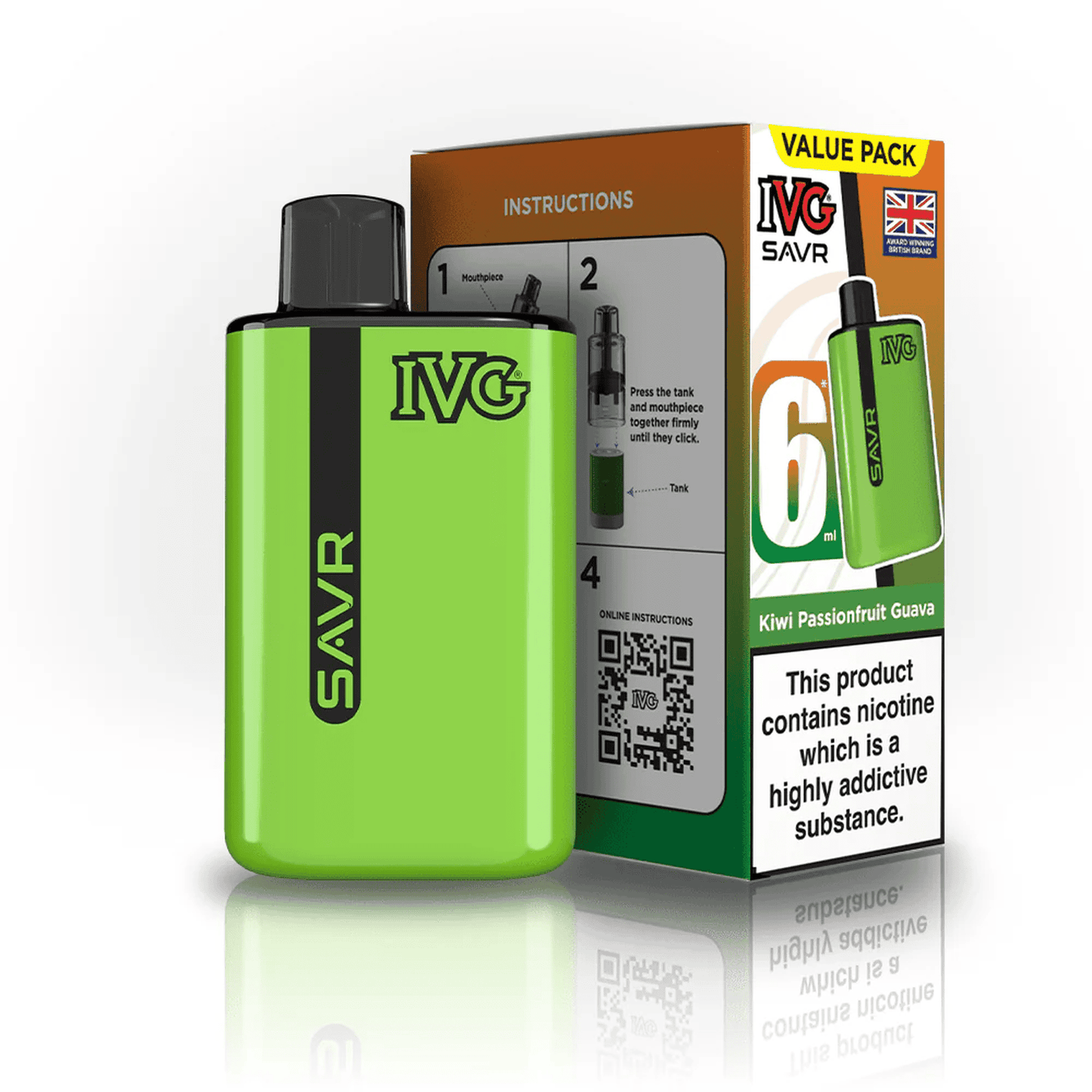 IVG SAVR 3000 Puffs Prefilled Pod Kit | Box of 5