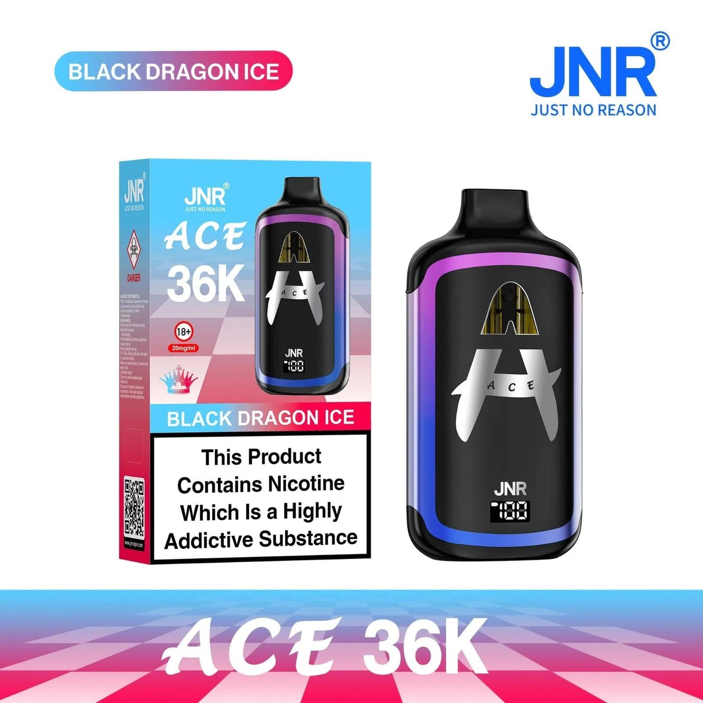 JNR Ace 36K Puffs Prefilled Vape Pod Kit | Box of 5