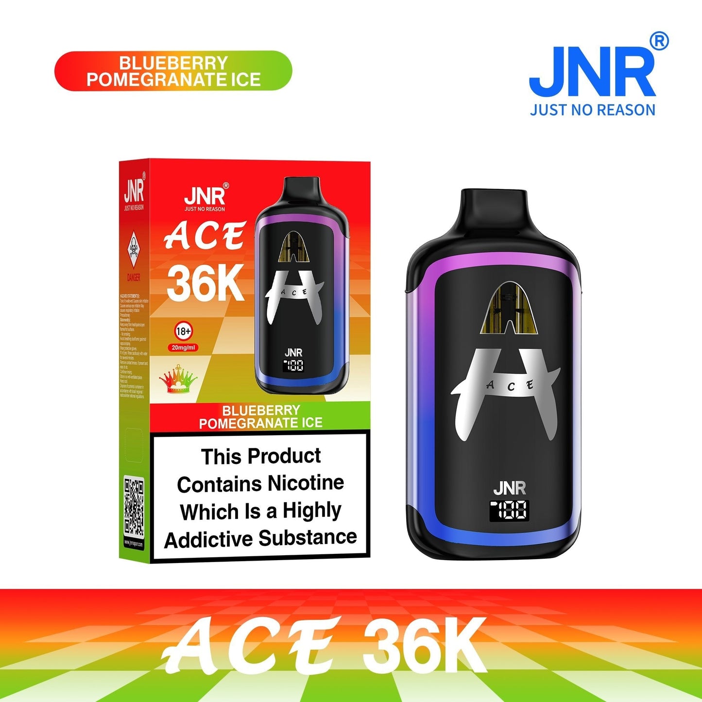 JNR Ace 36K Puffs Prefilled Vape Pod Kit | Box of 5