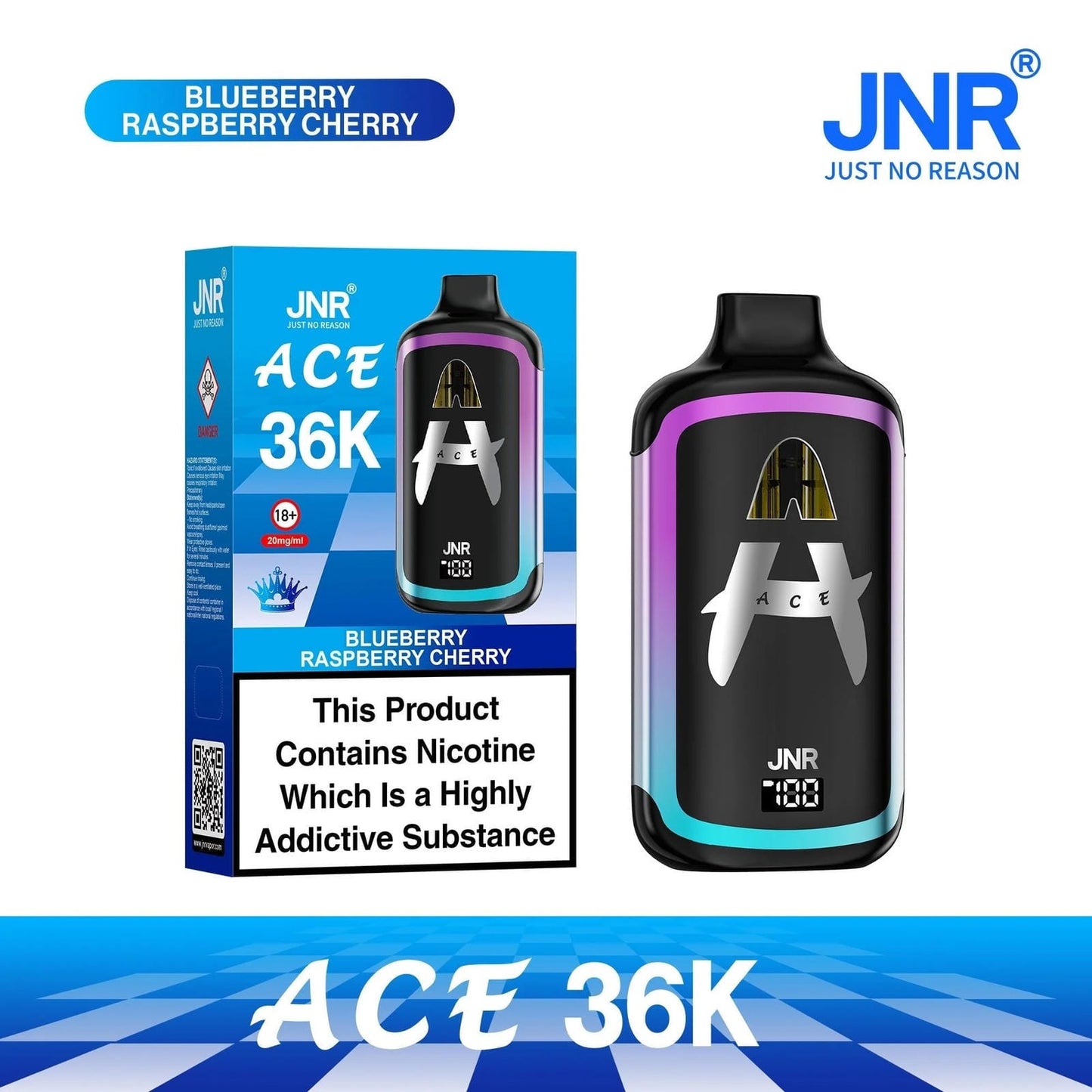 JNR Ace 36K Puffs Prefilled Vape Pod Kit | Box of 5