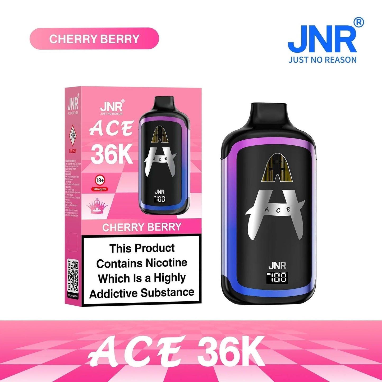 JNR Ace 36K Puffs Prefilled Vape Pod Kit | Box of 5