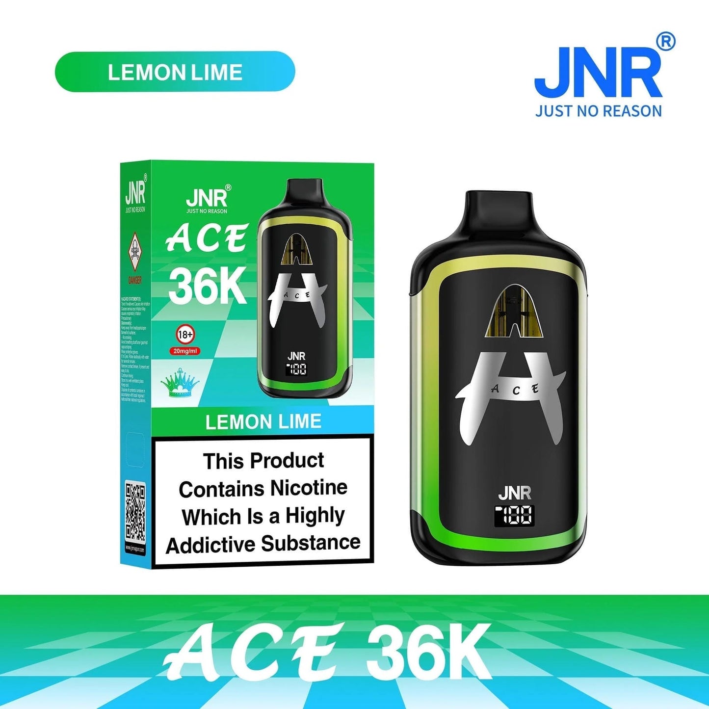JNR Ace 36K Puffs Prefilled Vape Pod Kit | Box of 5