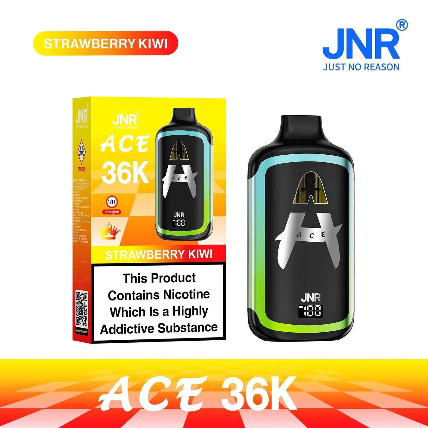 JNR Ace 36K Puffs Prefilled Vape Pod Kit | Box of 5