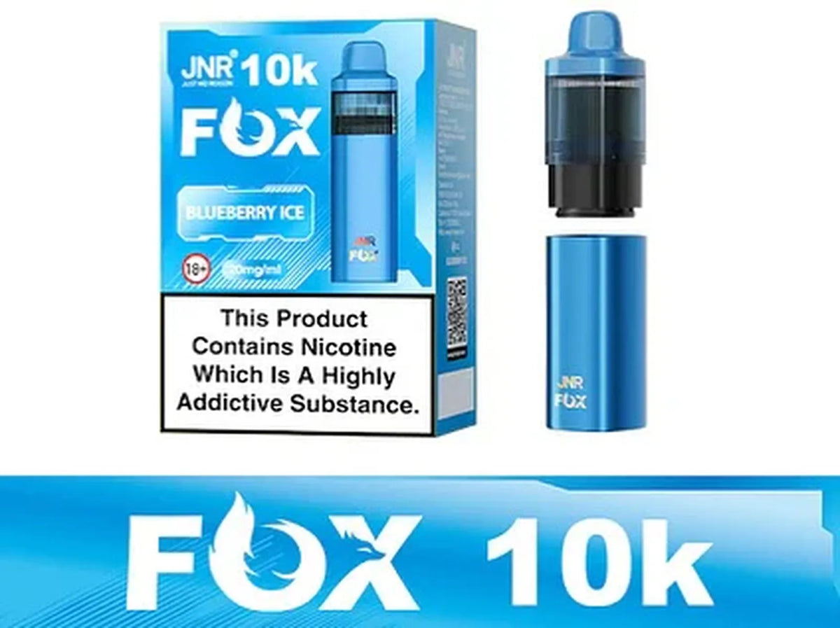 JNR Fox 10K Puffs Prefilled Pod Vape Kit | Box of 5