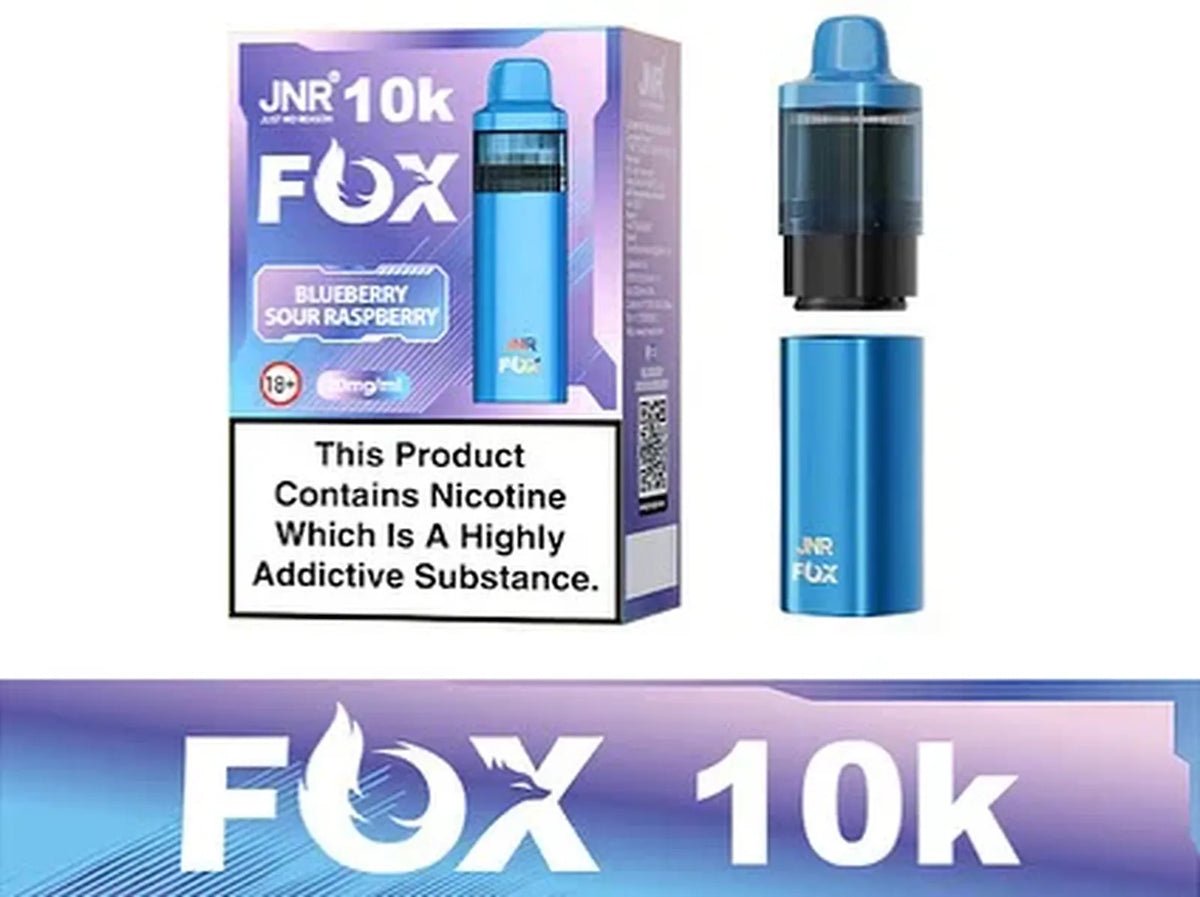 JNR Fox 10K Puffs Prefilled Pod Vape Kit | Box of 5