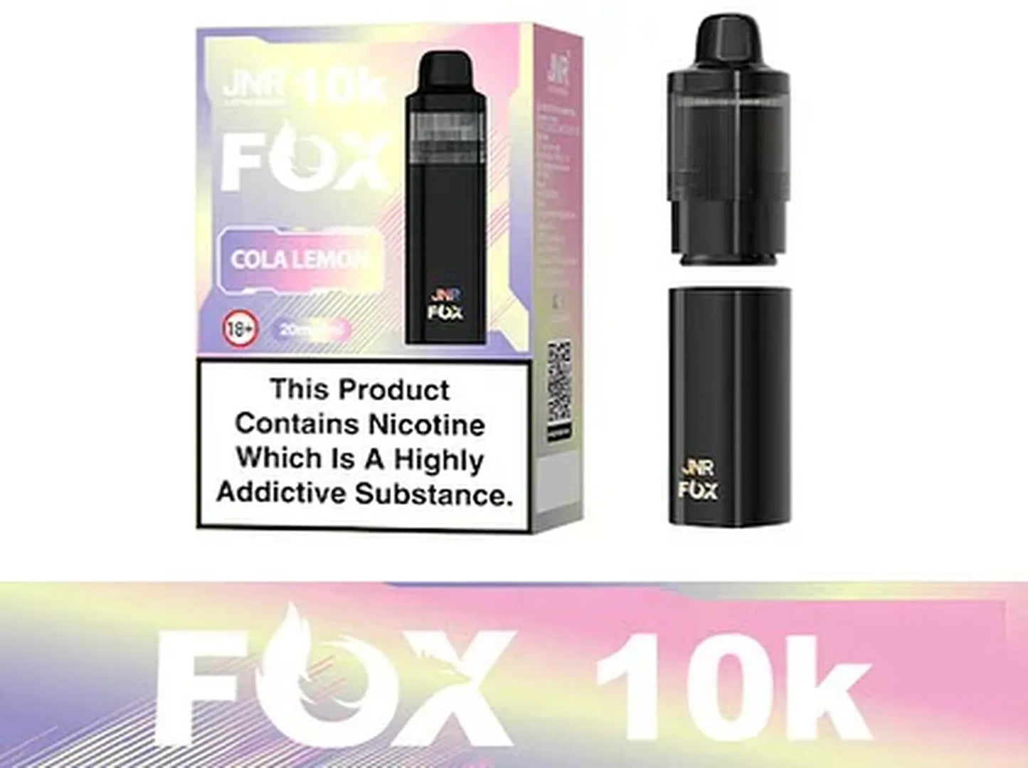 JNR Fox 10K Puffs Prefilled Pod Vape Kit | Box of 5