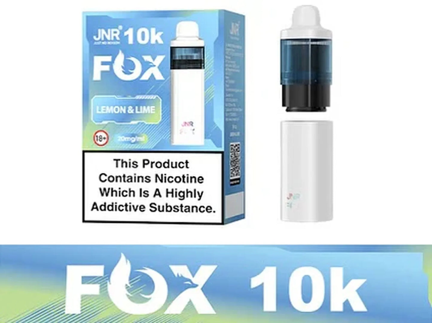 JNR Fox 10K Puffs Prefilled Pod Vape Kit | Box of 5