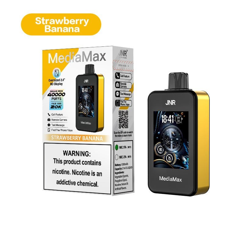 JNR MediaMax 40000 Puffs Prefilled Vape Pod Kit - Box of 5