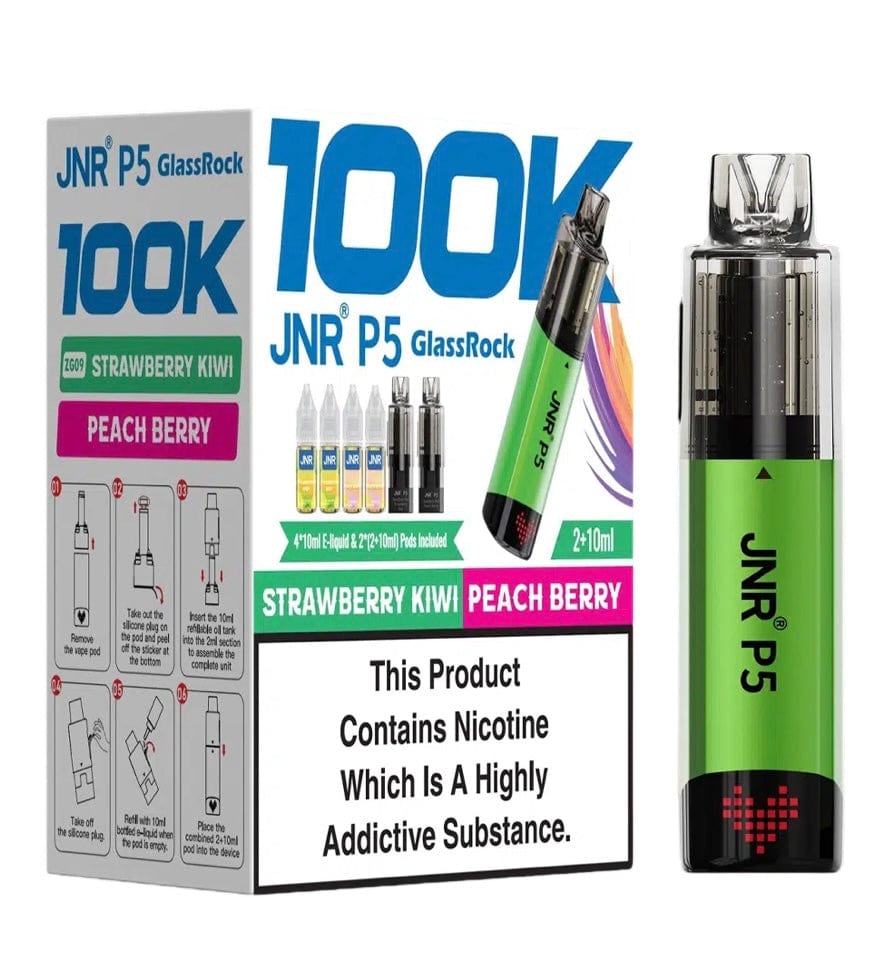 JNR P5 GlassRock 100k Refillable Pod Kit | Pack of 3