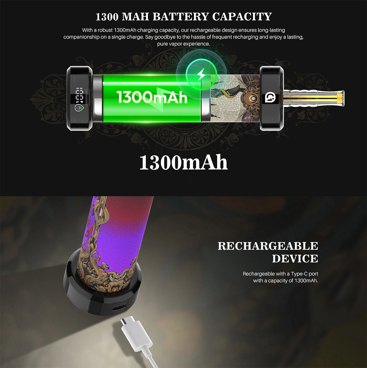 Arymi Hookalit 40000 Puffs Disposable Vape 40ml  1300mAh  20  Flavors.