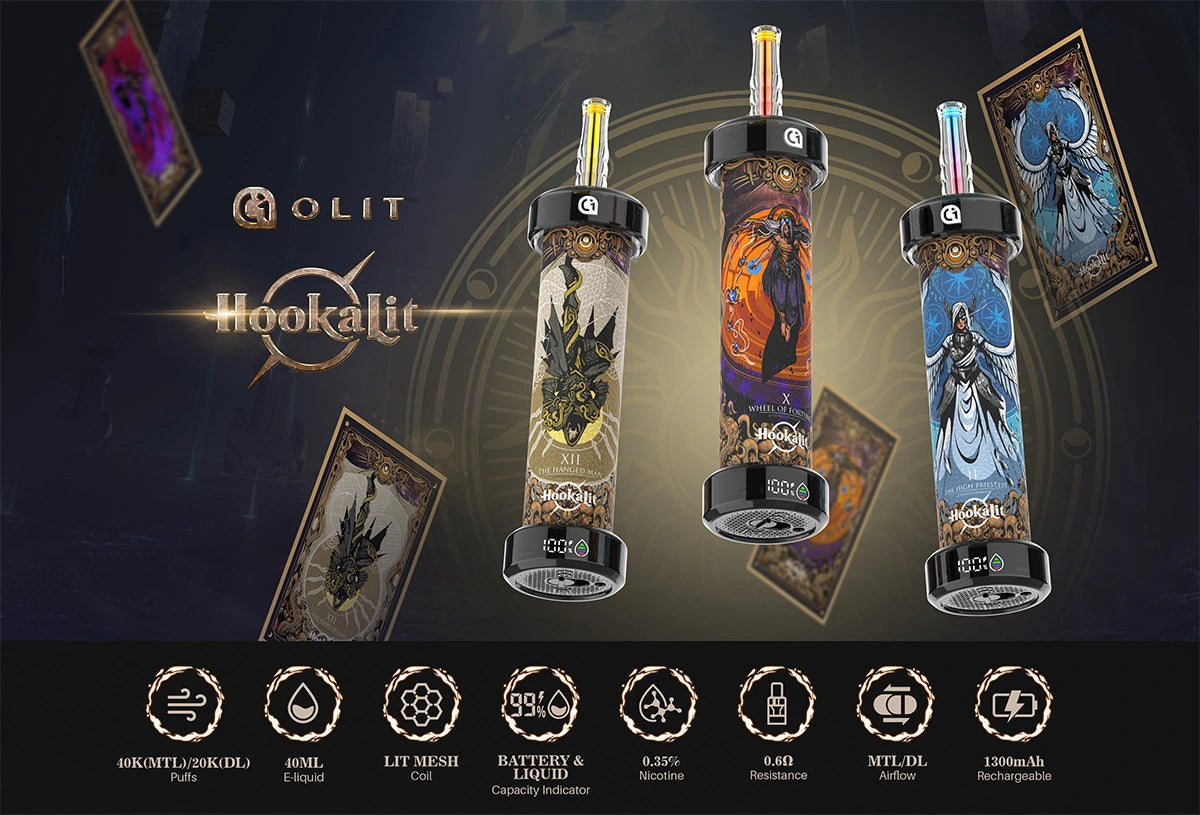 Arymi Hookalit 40000 Puffs Disposable Vape 40ml  1300mAh  20  Flavors.