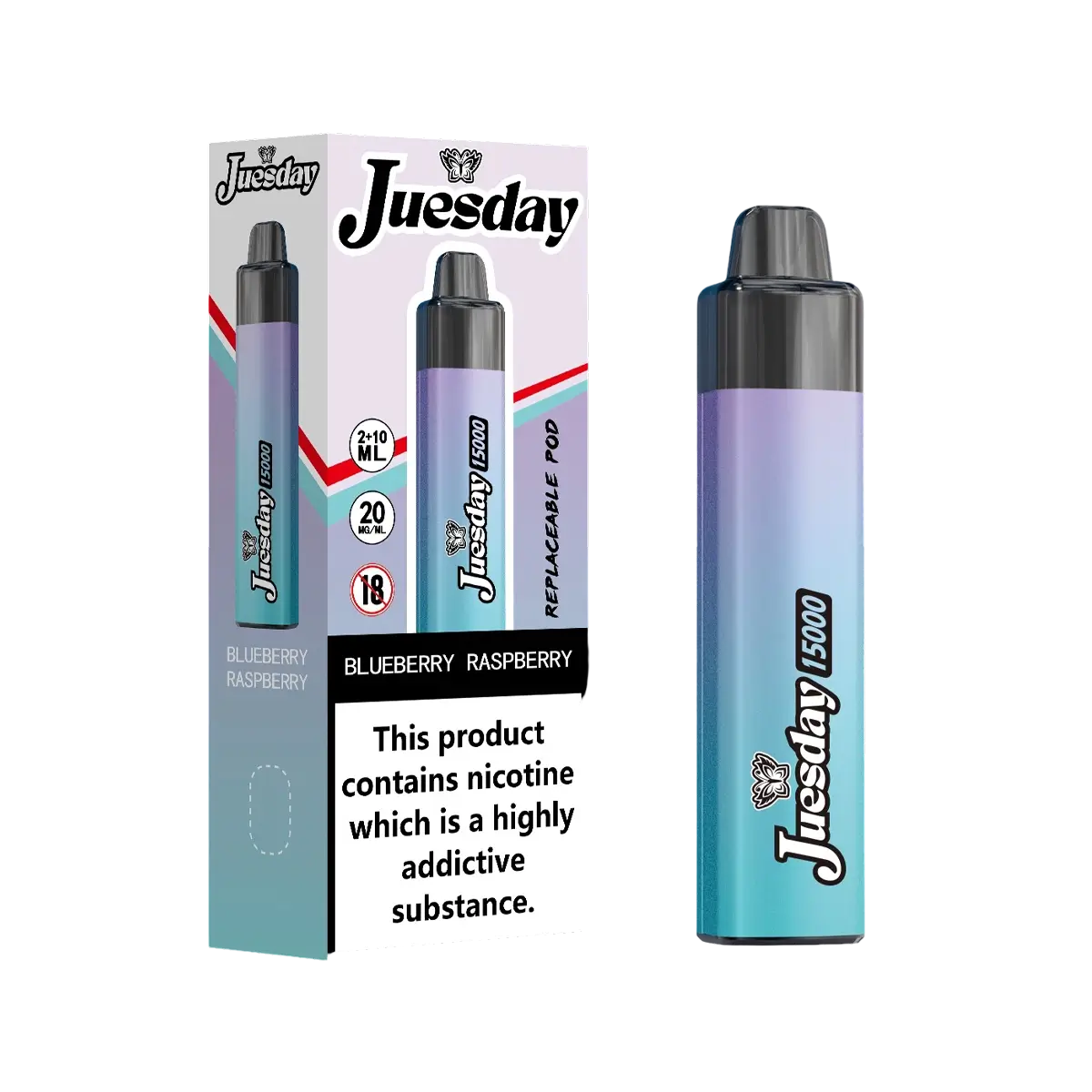 Juesday 15000 Puffs Prefilled Vape Pod Kit | Box of 10