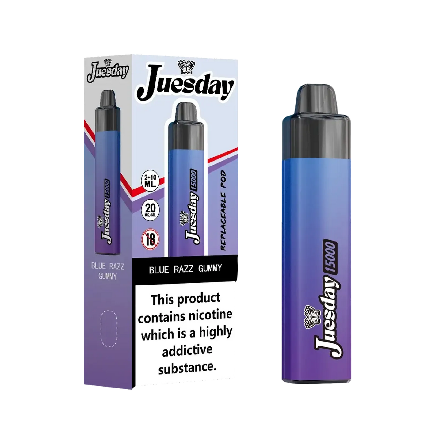 Juesday 15000 Puffs Prefilled Vape Pod Kit | Box of 10