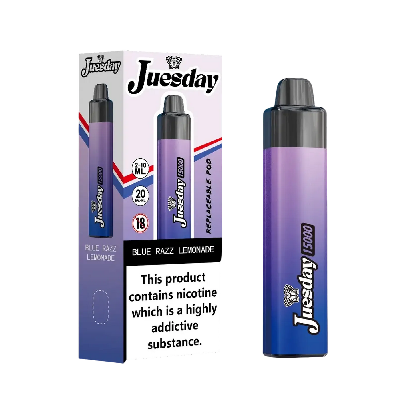 Juesday 15000 Puffs Prefilled Vape Pod Kit | Box of 10