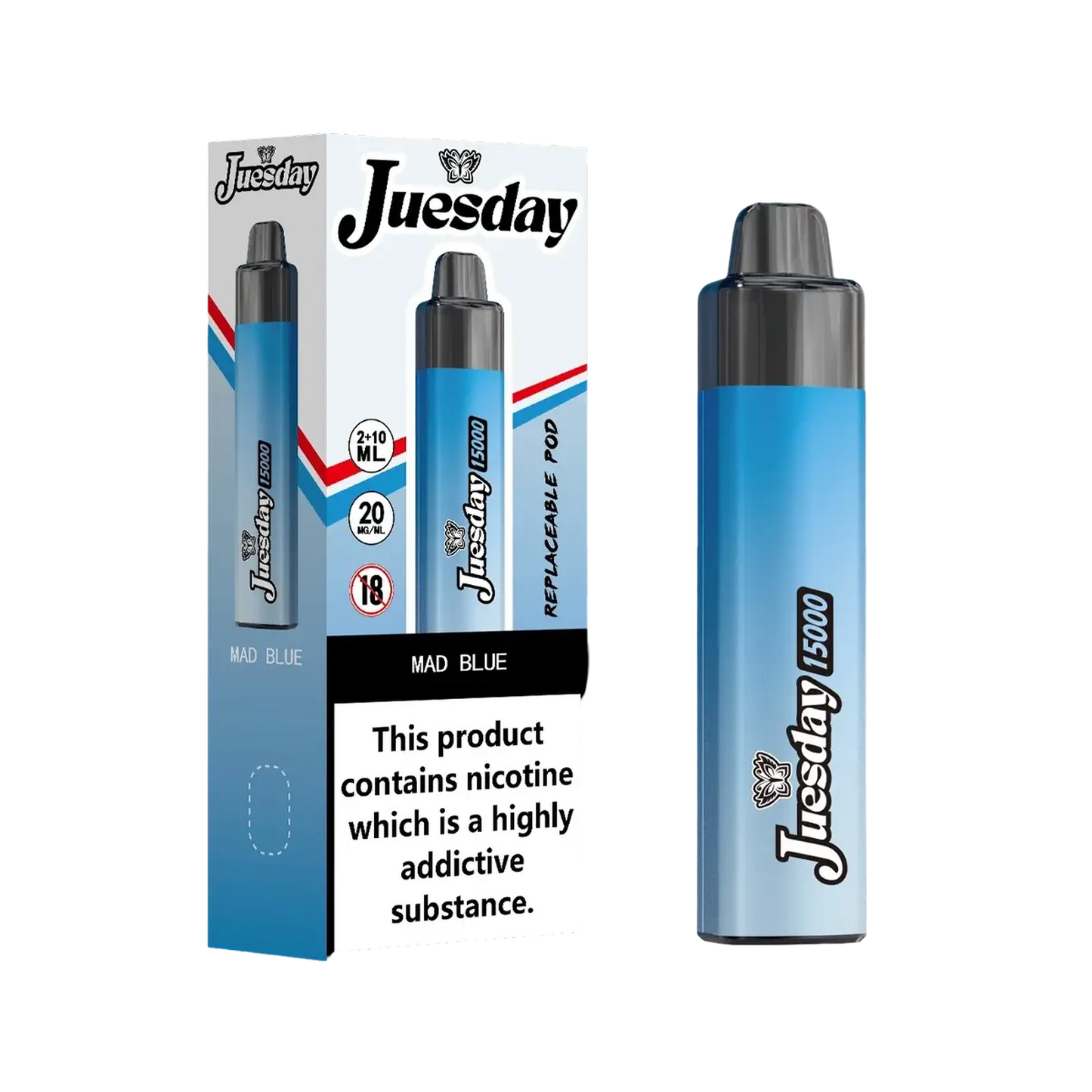 Juesday 15000 Puffs Prefilled Vape Pod Kit | Box of 10