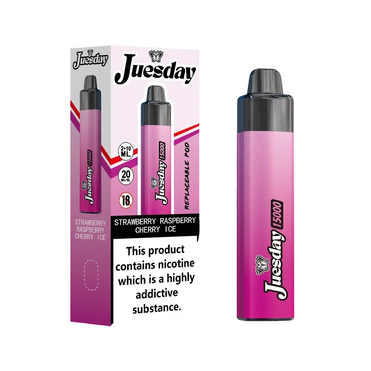 Juesday 15000 Puffs Prefilled Vape Pod Kit | Box of 10