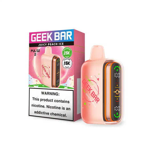 Juicy Peach Ice - Geek Bar Pulse 2 25K Disposable Vape