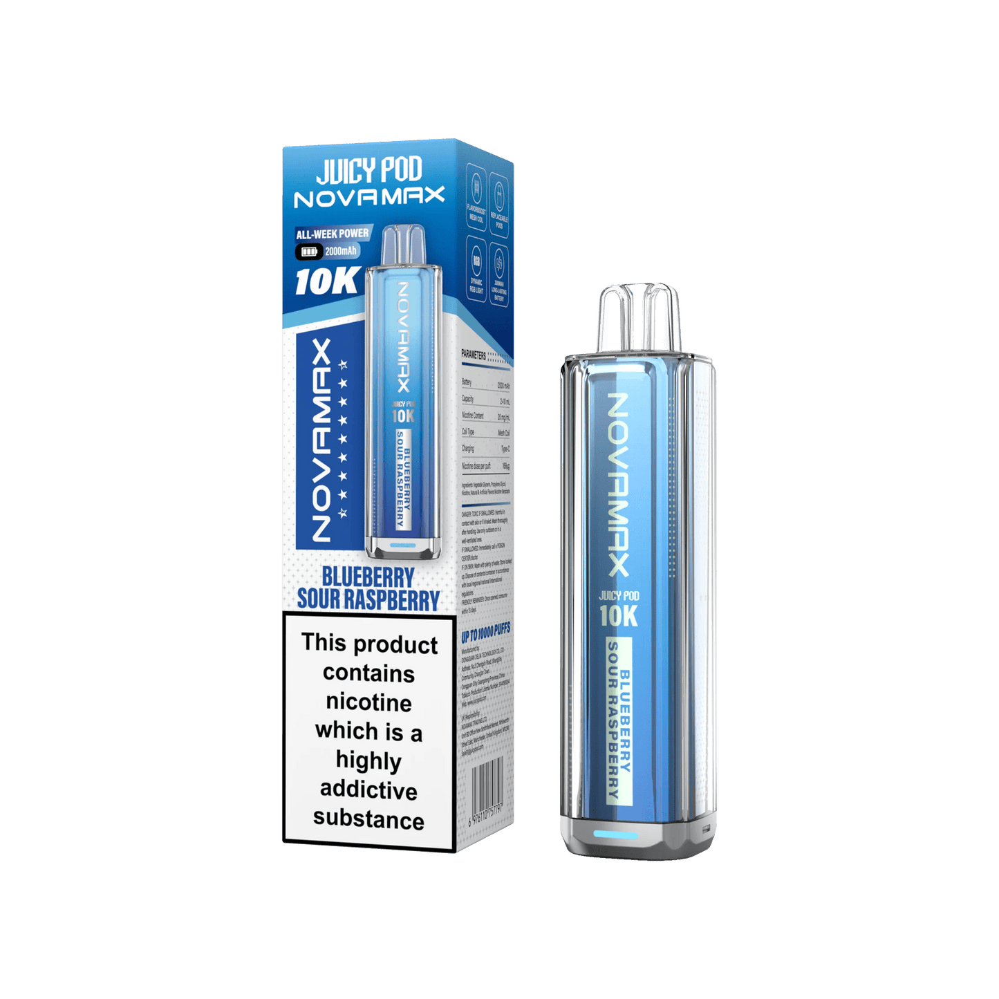 Juicy Pod Novamax 10k Prefilled Pod Vape Kit | Pack of 5