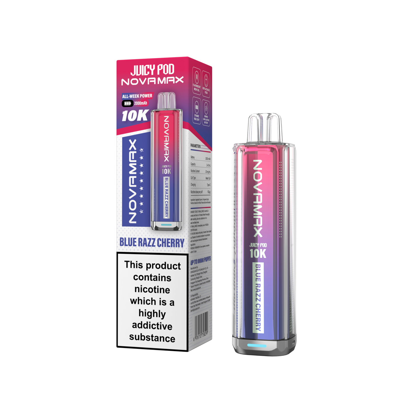 Juicy Pod Novamax 10k Prefilled Pod Vape Kit | Pack of 5