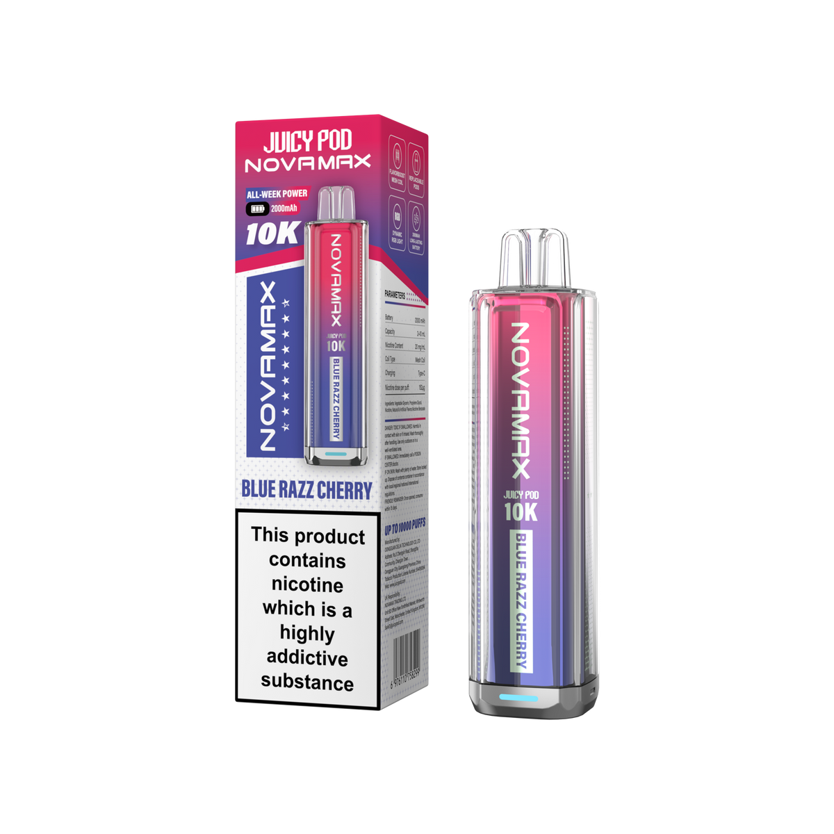 Juicy Pod Novamax 10k Prefilled Pod Vape Kit | Pack of 5