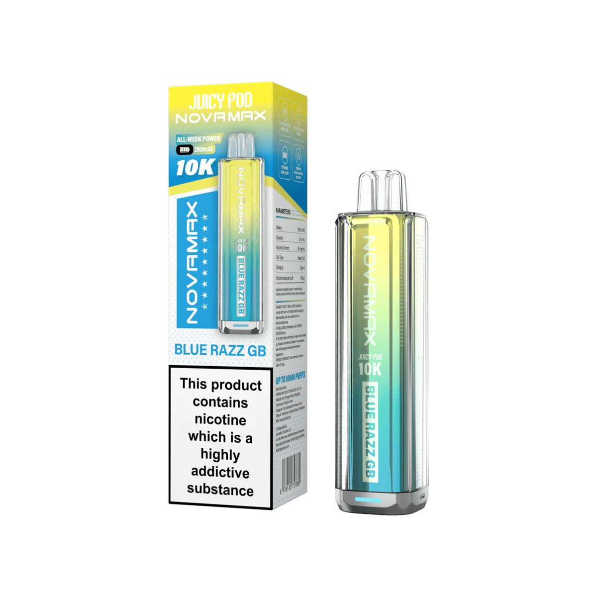 Juicy Pod Novamax 10k Prefilled Pod Vape Kit | Pack of 5
