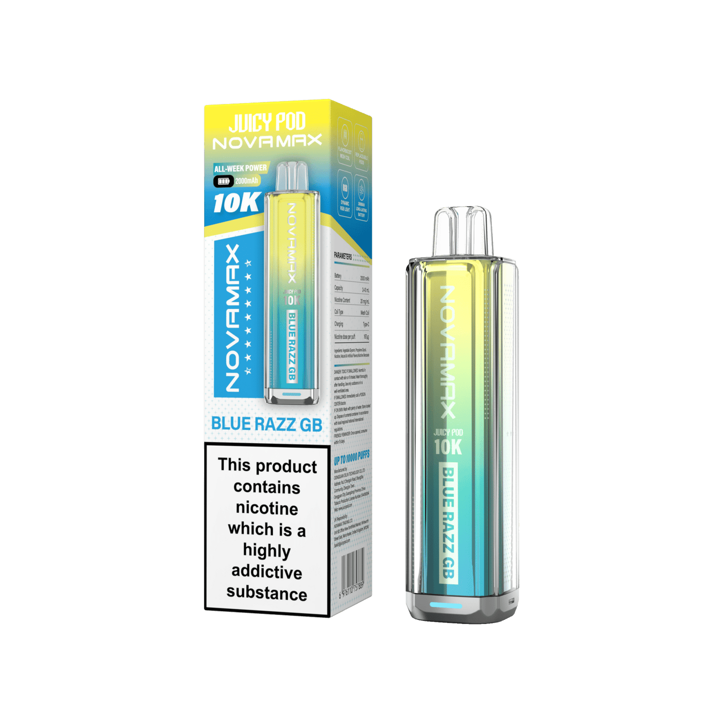Juicy Pod Novamax 10k Prefilled Pod Vape Kit | Pack of 5
