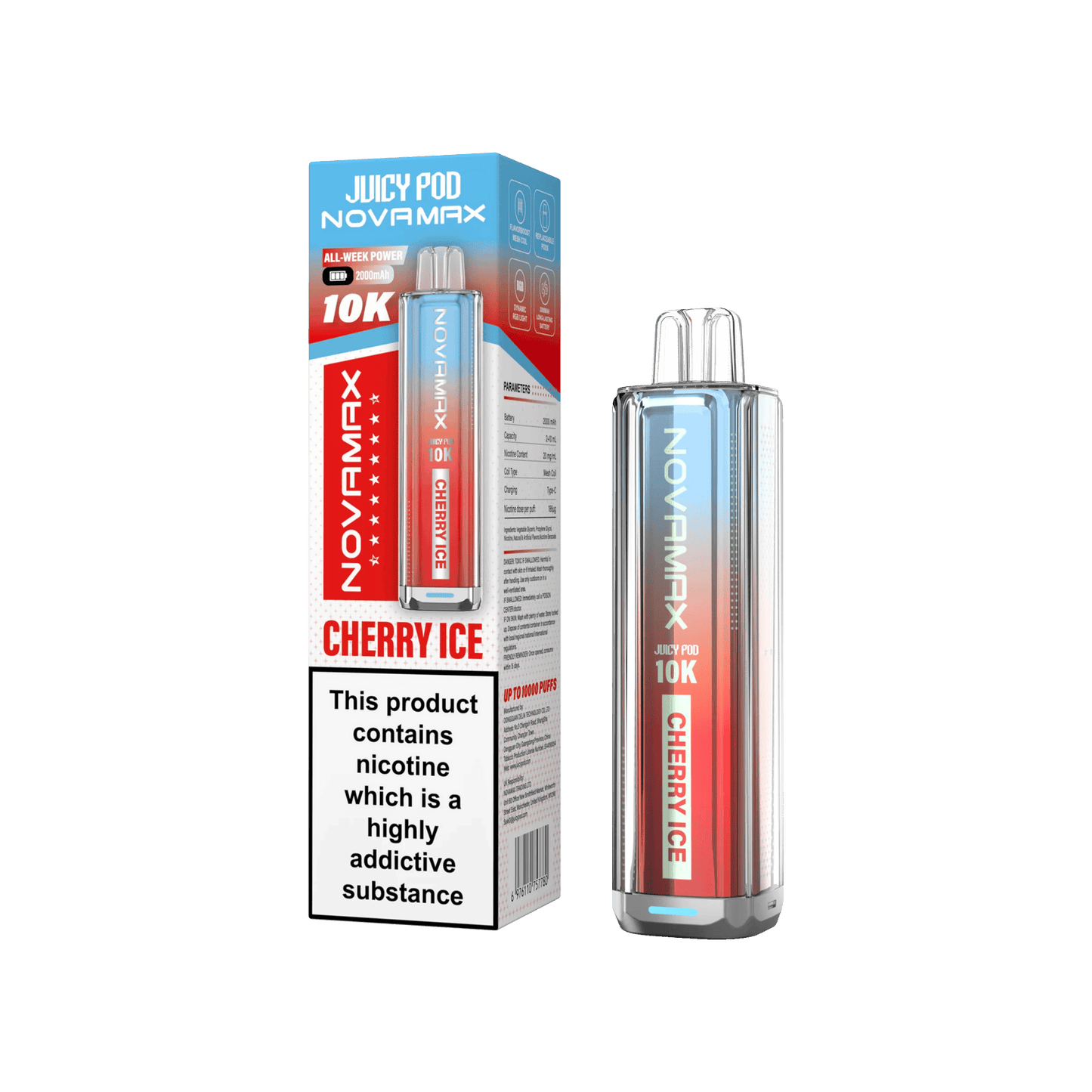 Juicy Pod Novamax 10k Prefilled Pod Vape Kit | Pack of 5