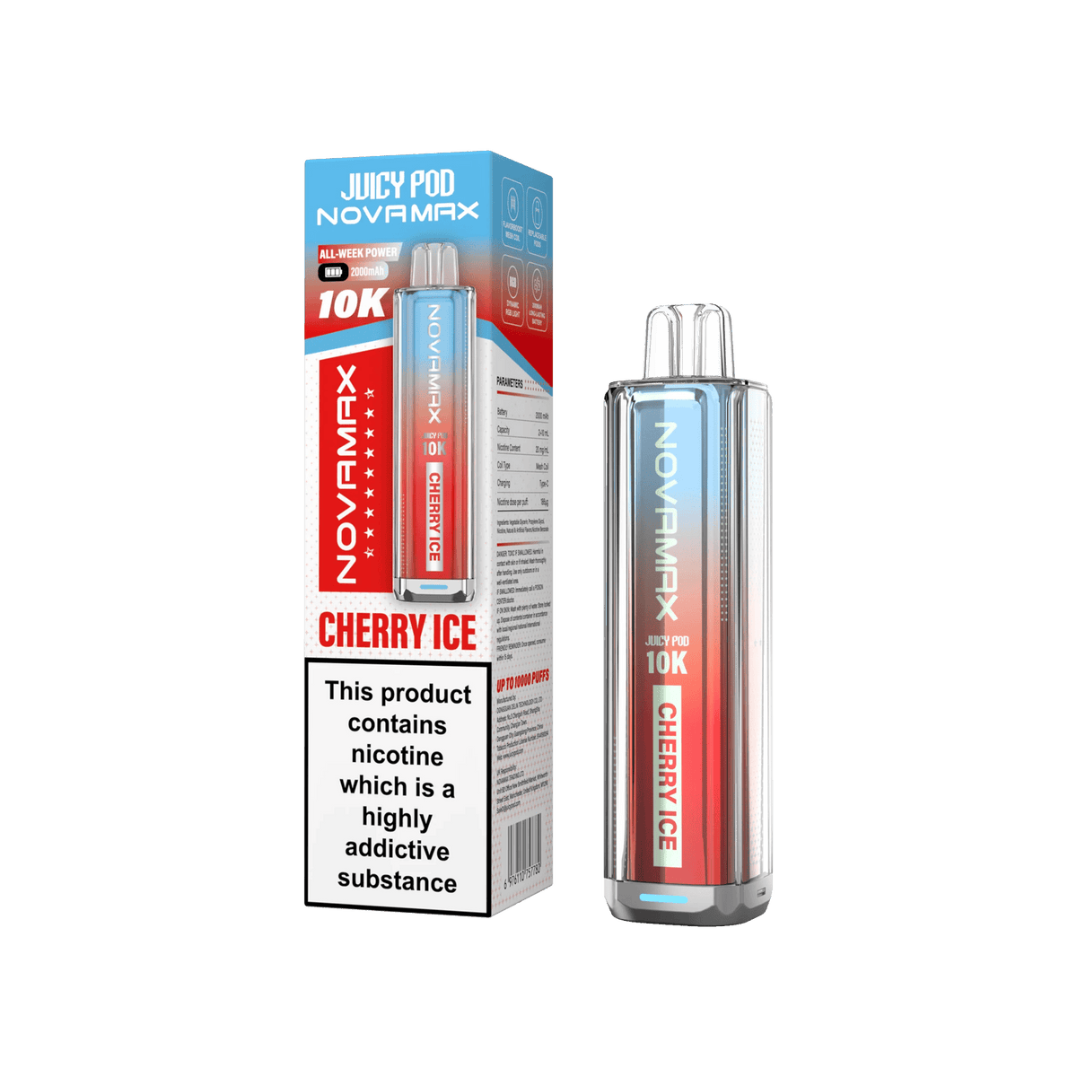 Juicy Pod Novamax 10k Prefilled Pod Vape Kit | Pack of 5