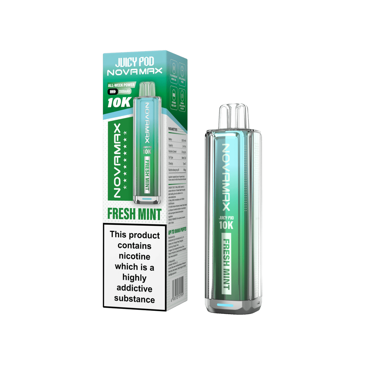 Juicy Pod Novamax 10k Prefilled Pod Vape Kit | Pack of 5
