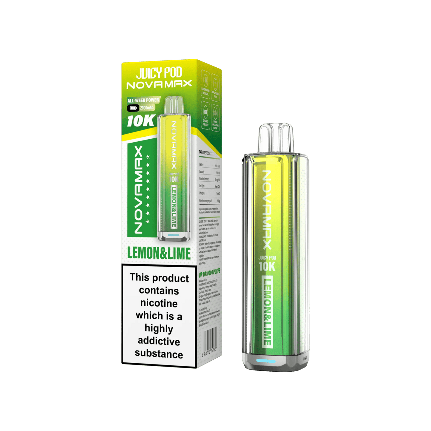 Juicy Pod Novamax 10k Prefilled Pod Vape Kit | Pack of 5