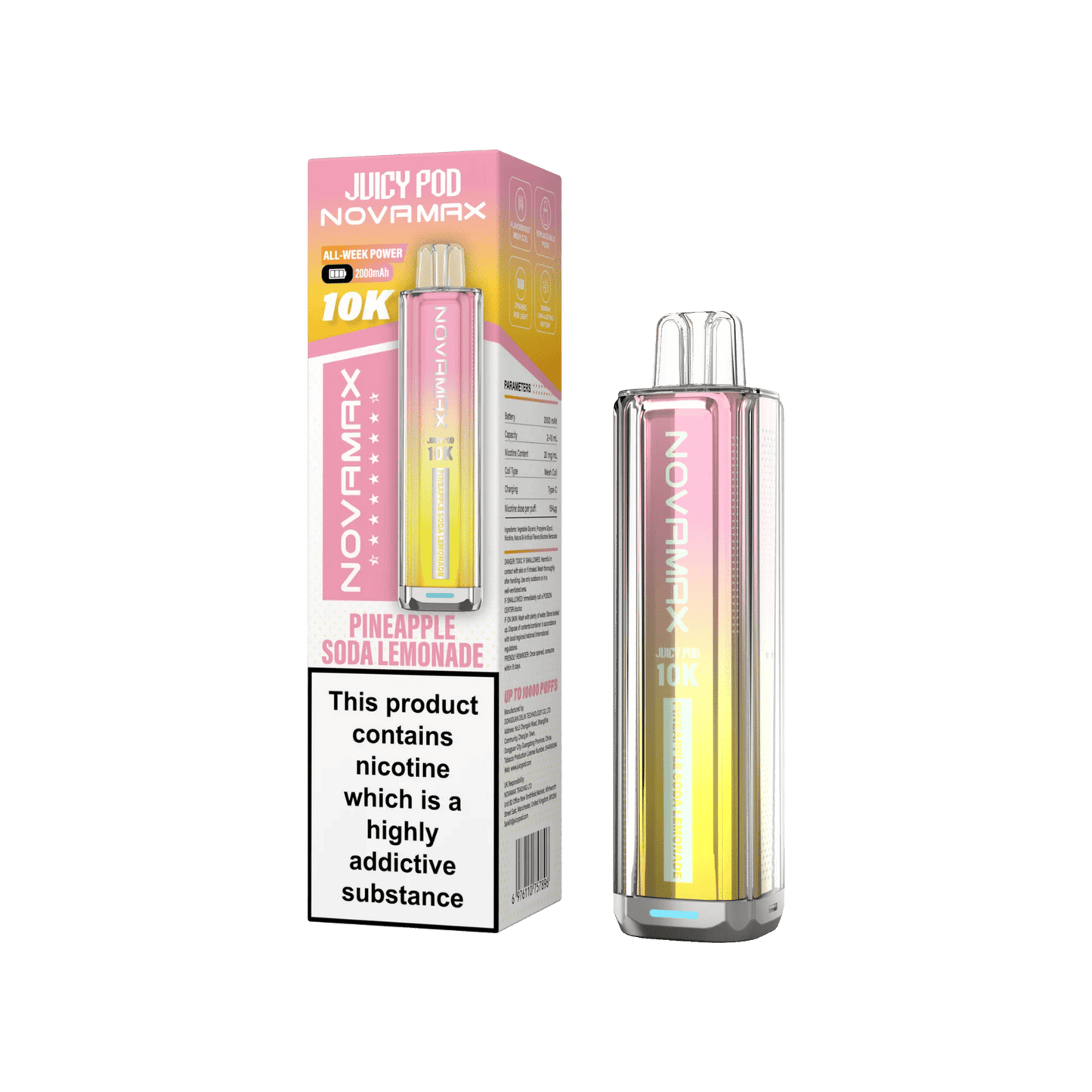 Juicy Pod Novamax 10k Prefilled Pod Vape Kit | Pack of 5