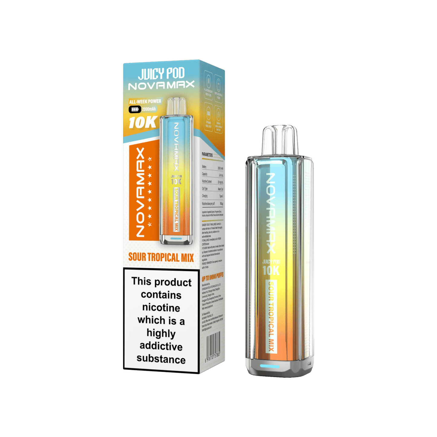 Juicy Pod Novamax 10k Prefilled Pod Vape Kit | Pack of 5