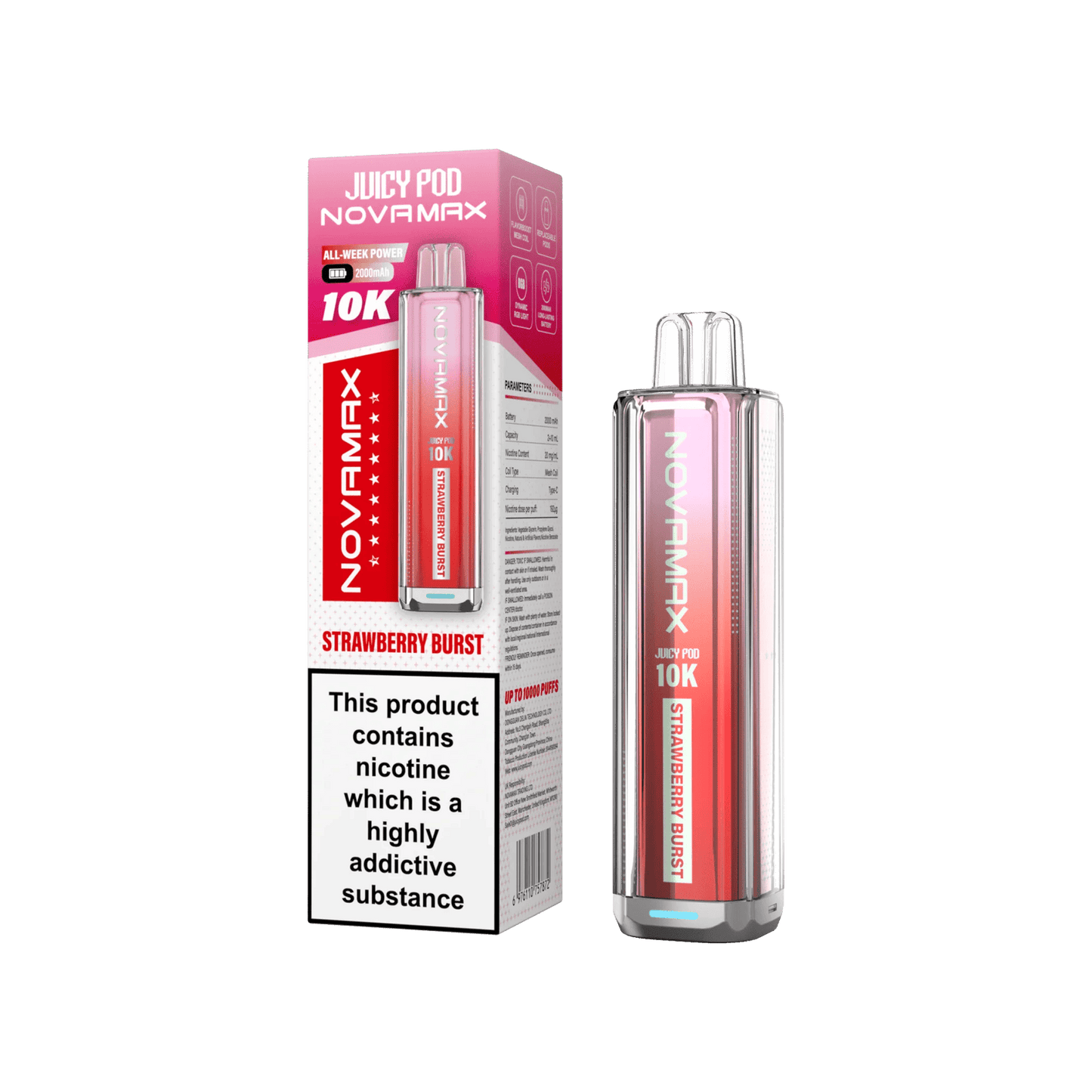 Juicy Pod Novamax 10k Prefilled Pod Vape Kit | Pack of 5