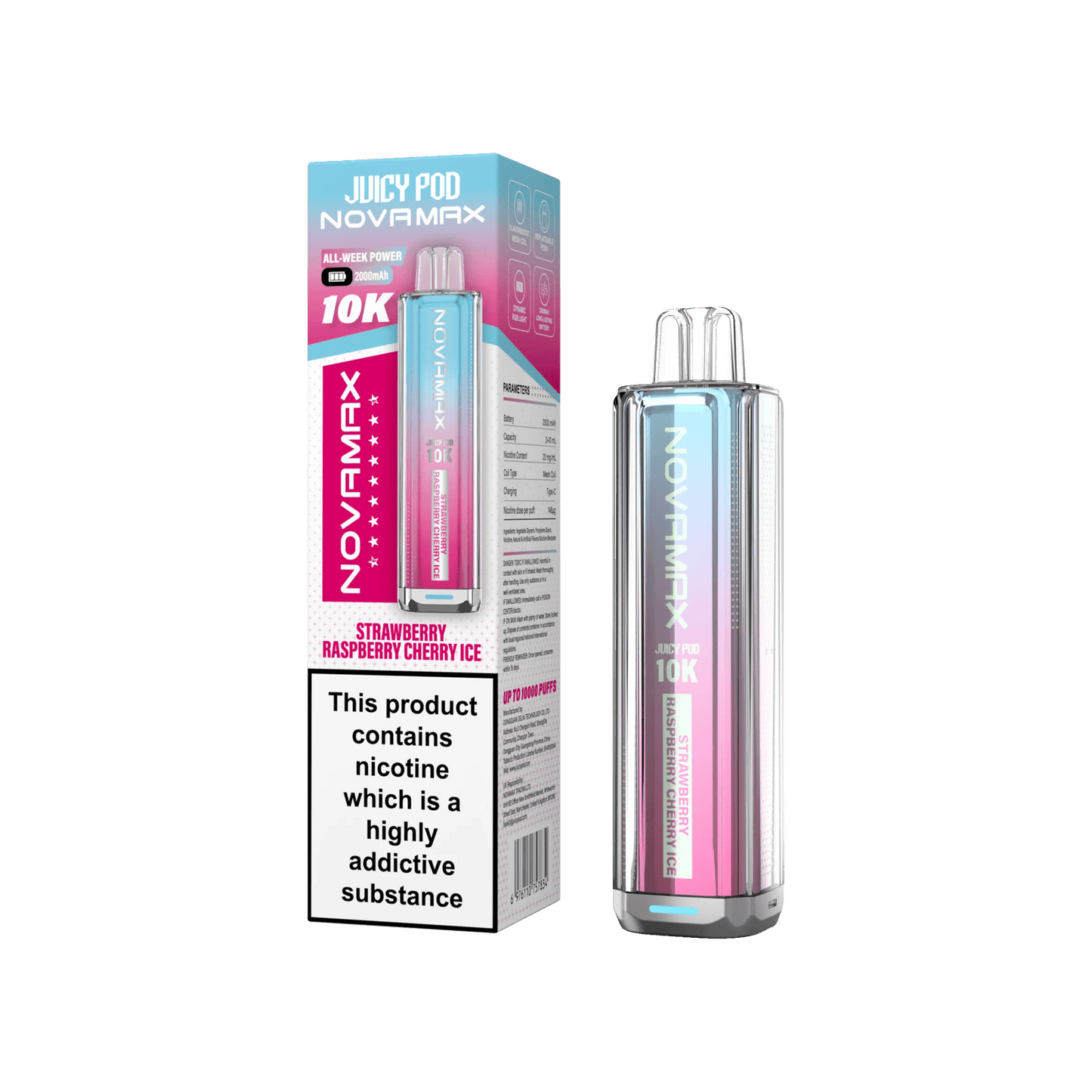Juicy Pod Novamax 10k Prefilled Pod Vape Kit | Pack of 5