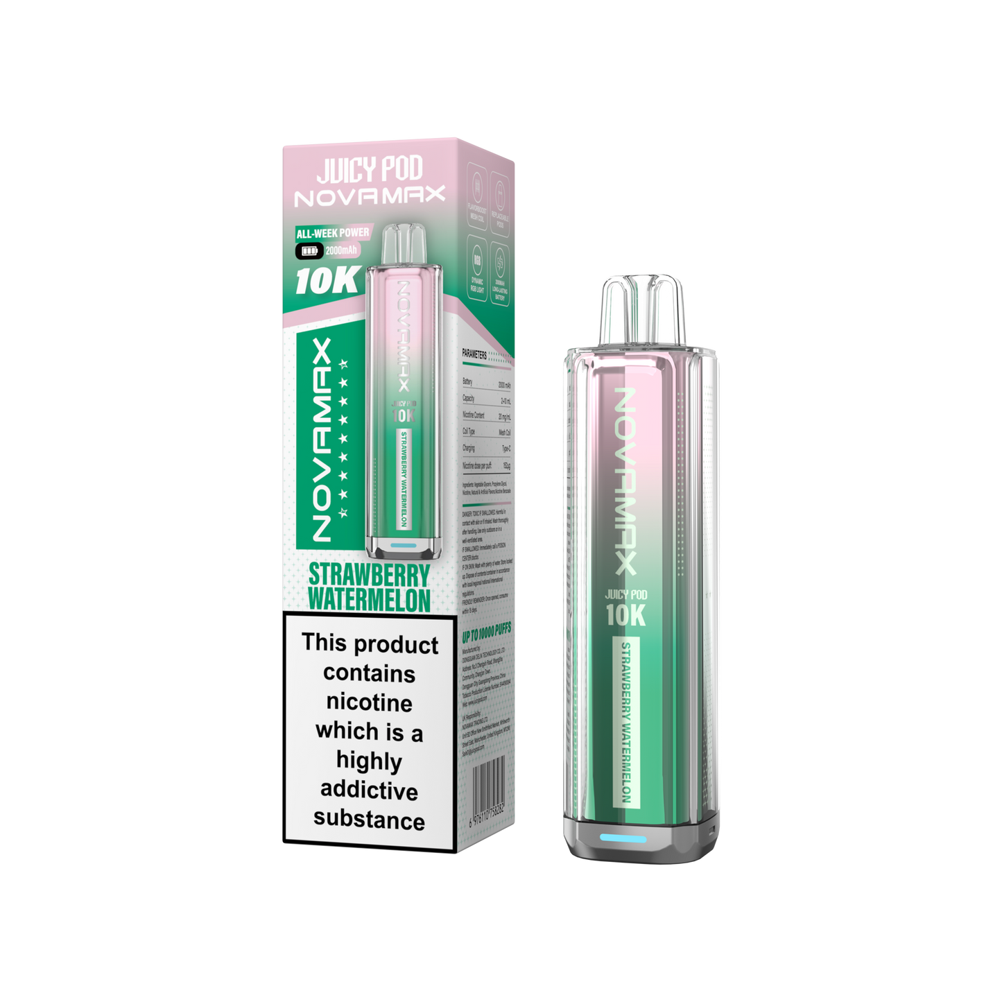 Juicy Pod Novamax 10k Prefilled Pod Vape Kit | Pack of 5