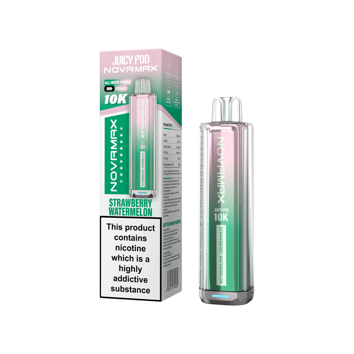 Juicy Pod Novamax 10k Prefilled Pod Vape Kit | Pack of 5