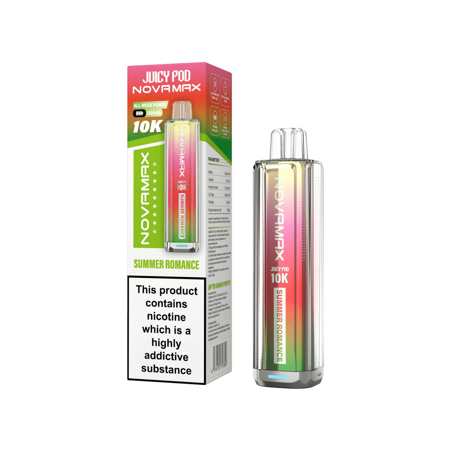 Juicy Pod Novamax 10k Prefilled Pod Vape Kit | Pack of 5