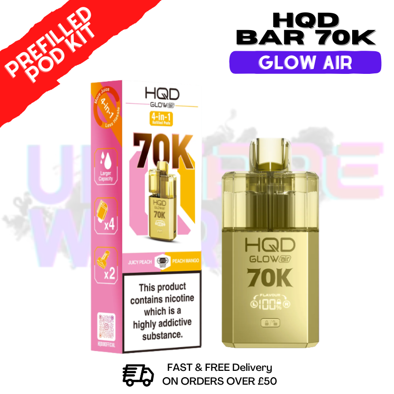 HQD 70K Glow Air 70000 Puffs Prefilled Pod Kit